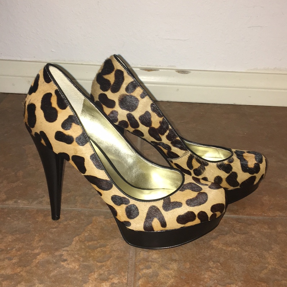 Leopard-Print Heels by GUESS